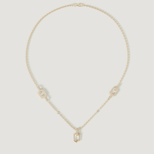 Links 18k Yellow Gold Diamond Necklace
