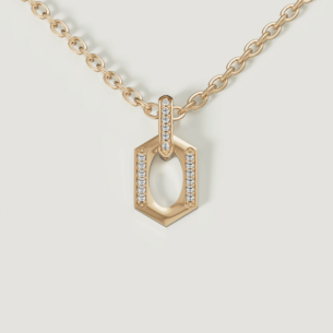 Links 18k Yellow Gold Diamond Necklace