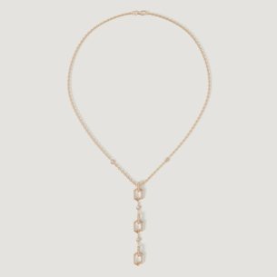 Links 18k Rose Gold Diamond Necklace