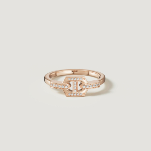 Links DD Iconica 18k Rose Gold Diamond Ring
