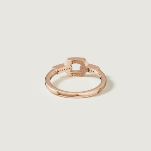 Links 18k Rose Gold Diamond Ring