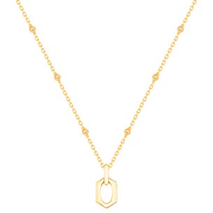 Links 18K Yellow Gold Necklace With Diamonds