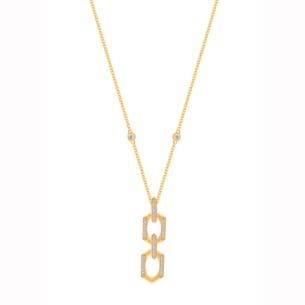 Links 18k Rose Gold Diamond Necklace