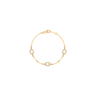 Links 18k Rose Gold Diamond Bracelet