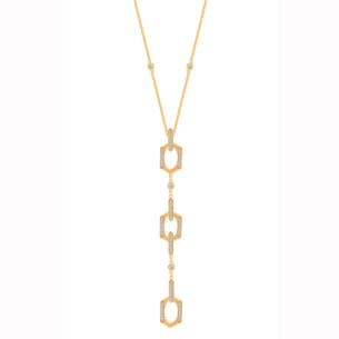 Links 18k Rose Gold Diamond Necklace