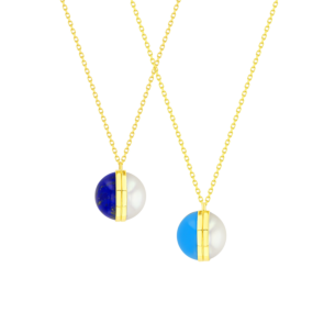 Mother Daughter 2 Kiku Pearl Necklace Set 