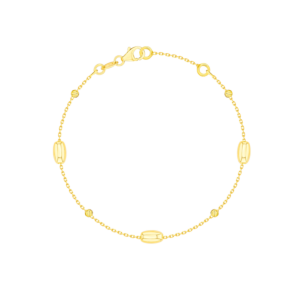 Prisma Oval Bracelet in 18K Gold