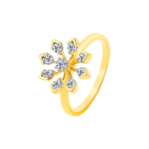 Nakshatra Diamond Ring in 18K Gold