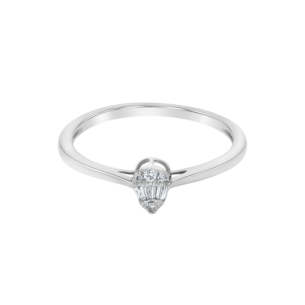 OneSixEight Pear Diamond Ring 18K White Gold