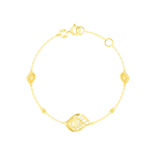 Paradise Light Weight Bracelet In 18K Yellow Gold