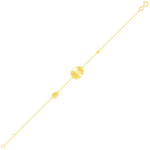 Paradise Light Weight Bracelet In 18K Yellow Gold