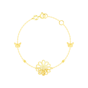 Paradise Light Weight Bracelet In 18K Yellow Gold