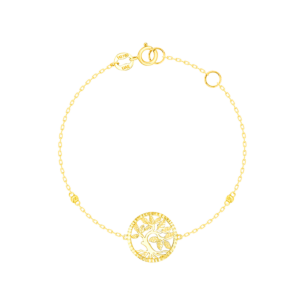 Paradise Light Weight Bracelet In 18K Yellow Gold