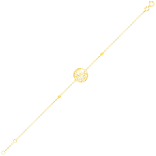 Paradise Light Weight Bracelet In 18K Yellow Gold