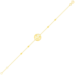 Paradise Light Weight Bracelet In 18K Yellow Gold