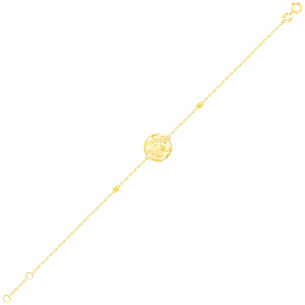 Paradise Light Weight Bracelet In 18K Yellow Gold