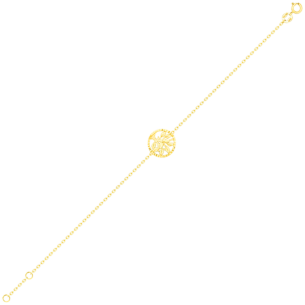 Paradise Light Weight Bracelet In 18K Yellow Gold