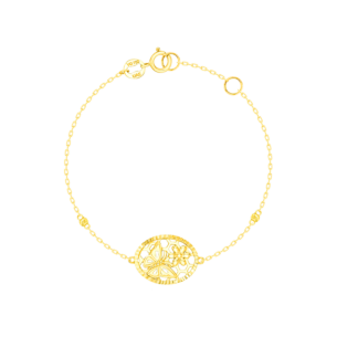 Paradise Light Weight Bracelet In 18K Yellow Gold