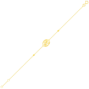 Paradise Light Weight Bracelet In 18K Yellow Gold