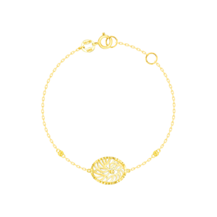 Paradise Light Weight Bracelet In 18K Yellow Gold