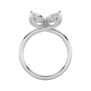 Gaia Luxe Fashion 18k White Gold Lab-Grown Diamond Ring