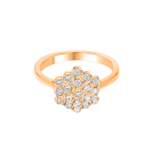 Pyramid Ring 18K Rose Gold 