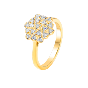 Pyramid Ring 18K Yellow Gold 