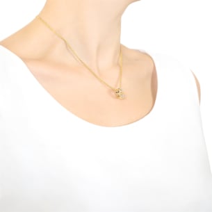 Revolve Diamond Pendant Chain set in 18K Yellow Gold