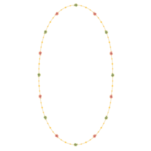 Rangoli Mala in 22K Yellow Gold