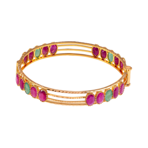 Rangoli Bangle in 22K Gold