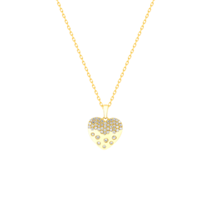 Damas Valentine's Day Collection Pendant and Chain In 18K Yellow Gold And Studded With Diamonds