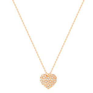 Damas Valentine's Day Collection Necklace In 18K Rose Gold Featuring Diamonds