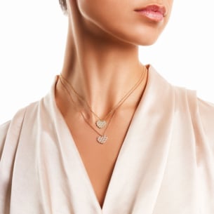 Damas Valentine's Day Collection Necklace In 18K Rose Gold Featuring Diamonds