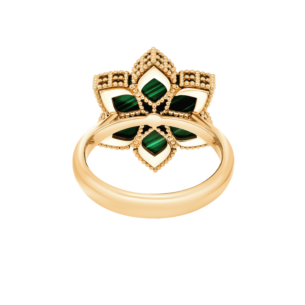 Stella D'Oro 18K Rose Gold Diamond And Malachite Ring