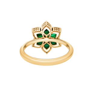 Stella D'Oro 18K Rose Gold Diamond And Malachite Ring