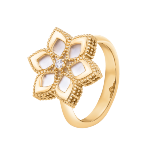 Stella D'Oro 18K Rose Gold Diamond And Mother Of Pearl Ring