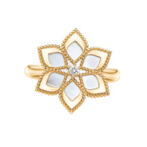 Stella D'Oro 18K Rose Gold Diamond And Mother Of Pearl Ring