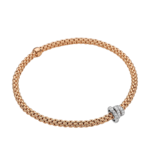 Fope Flex'it bracelet with diamonds pavé