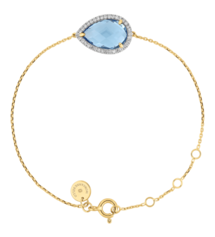 Morganne Bello Bracelet With Swiss Blue Topaze And Diamond
