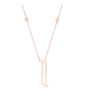 Alif Rose Gold Diamond Necklace