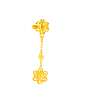 Anmol Floret Double Motif & Double Chain 21K Yellow Gold 