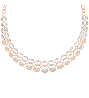 Ananya Necklace Set in 18K Rose Gold