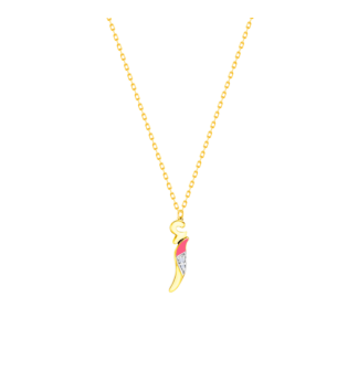 Children's Jewellery Ara Arabic Initials necklace in 18K yellow gold 