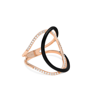 Djula Double C Art Deco Diamond Ring