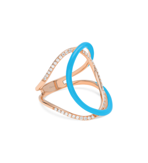 Djula Double C Art Deco Diamond Ring