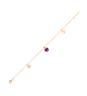 Dome Nobel Amethyst Bracelet  