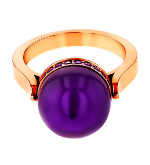 Dome Nobel Amethyst Ring 