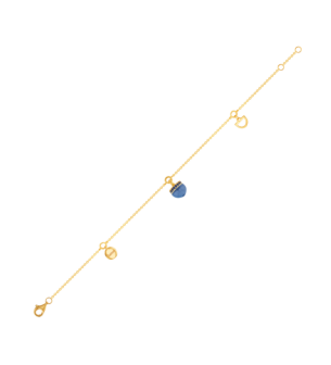 Dome Nobel London Blue Topaz and Sapphire Pave Bracelet  