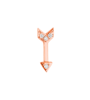 Djula Glam Rock Diamond Arrow Single Earring in 18K Gold