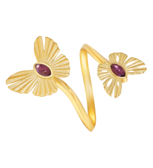 Farfasha Sunkiss Double Butterfly Spiral Ring